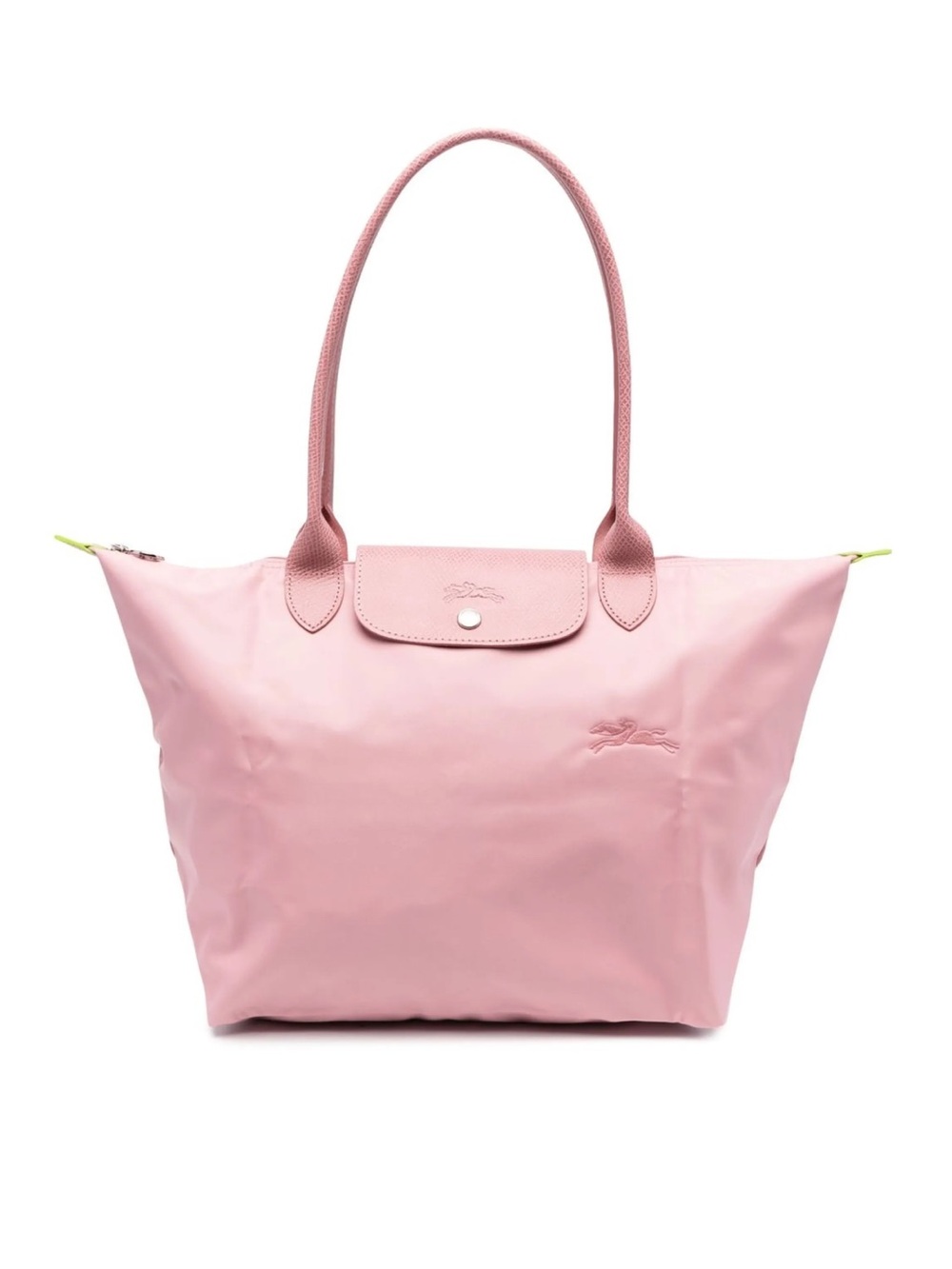 Longchamp Le Pliage Large Pink Tote  Nylon Leather Travel Work Shoulder Bag NWT